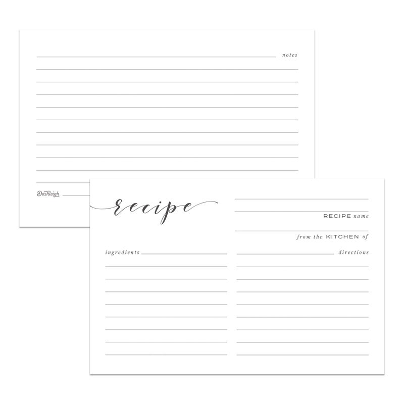 Dashleigh Recipe Card Notepad, 4x6 in, 100 Sheets, Front and Back - Image 4